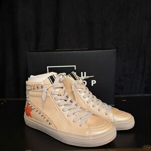 Stylish High-Top Sneakers with Star Detail Shu Shop RIRI size 8